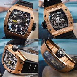 Mens Luxury Mechaical Richardmill Wrist Watches Wristwatches Rm029 Hollow Date Display Fashion Single Table Rqt0 418E