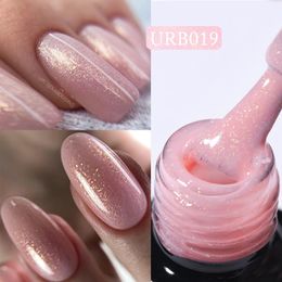 Nail Polish UR SUGAR 7ml Sparkling Auroras Rubber Base Gel Gold Shining Glitter Soak Off UV LED Art Varnish Manicure 231030