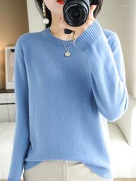 Women's Sweaters 2023 Women Sweater Pullover Autumn Winter Soft Warm Wool Knit Long Sleeve Top O-neck Knitted Jumper Female