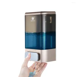 Liquid Soap Dispenser Manual Wall Mounted 1000ml Shampoo Box Hand Dispensers For Kitchen Bathroom Els Offices Malls