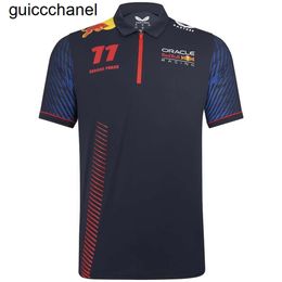 New 23ss Car Team Fans Tshirtmen's T-shirts 2023 F1 Men's Polos Formula One Racing Sergio Perez Checo Polo Shirts 11 Hoodie Fashion mens Polo Tshirt