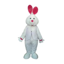 Christmas White Rabbit Mascot Costumes Halloween Fancy Party Dress Men Women Cartoon Character Carnival Xmas Advertising Birthday Party Costume Outfit