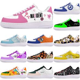 DIY shoes winter beautiful black autumn mens Leisure shoes one for men women platform casual sneakers Classic cartoon graffiti trainers comfortable sports 73689