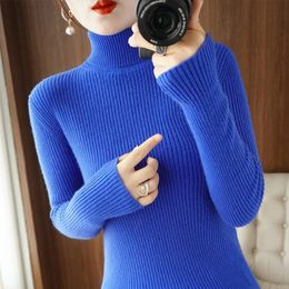 Women's Sweaters Autumn Winter Cashmere Wool Sweater Female Pullover Turtleneck Women Solid Lady Basic Soft 20 Colours S-XXL Jumper 231030