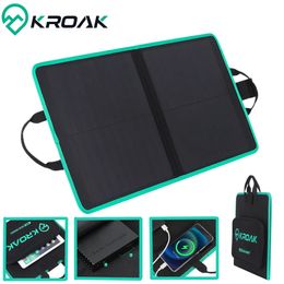 Other Electronics 60W 19 8V Shingled Solar Panel Foldable Outdoor Waterproof Portable Monocrystalline Power Cell Phone Charger 231030