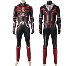 Cosplay Adult Men Superhero Ant Scott Lang Cosplay Costume Halloween Masquerade Party Complete Outfit Performance Dress Props