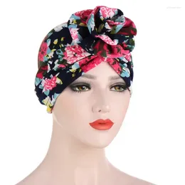 Berets European And American Printed Forehead Flower Paisley Muslim Hooded Cap India Tam-O'-Shanter