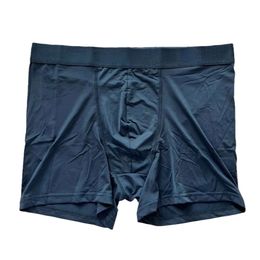 Lu -0855 Yoga Men's Flat Angle Ice Silk Seamless Bare Feeling Thin Underwear Elastic Mid Rise Boxer Shorts Running Athletic