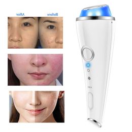 Cold Hammer Multifunctional Red Blue Light Minimise Pores Skin Tightening Heating and Cooling Vibration Facial Eyes Massager CE Wxqhp