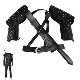 Cosplay Halloween Carnival Geralt Rivia Cosplay Costume Accessories Adult Witch Clothing Sword Belt Superhero Battle Harness