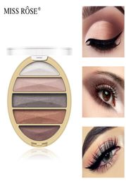 Mini 5 Colour Natural Eyeshadow Palette Shimmer and Matte Eye Shadow Pallets MISS ROSE Earthy Colours Eyes Makeup9381475
