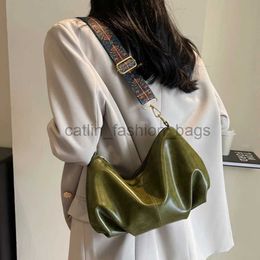 Shoulder Bags Bags PU Leater Fashion Strap Bag Waterproof Women's Stylis Bag Large Capacity Soft Soul Bag Shoulder Strap Bagcatlin_fashion_bags