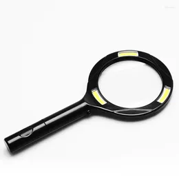 Portable Lanterns PANYUE Extra Large Magnifying Glass With Light 3X Lens Zoom 3 COB Lighted Magnifier Lightweight Hand Held Magnifiers