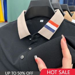 Men's Polos Luxury Cotton Polo Shirt Short Sleeve 2023 Summer T-shirt Fashion Lapel Tops Trend Classic Designer Youth Men Clothing Camisetas