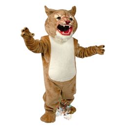 2024 Discount Super Cougar Mascot Costume Cartoon Anime theme character Christmas Carnival Party Fancy Costumes Adults Size