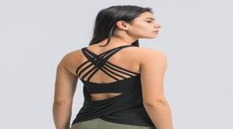 L017 Sexy Twoinone Yoga Bra Fitness Outfits Sports Tank Tops Athletic Running Gym Clothes Women Underwear Shirt Shockproof Trai1097023