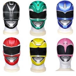 Adult Cosplay Rangers Costume Mask Polyester Accessories Superhero Headgear