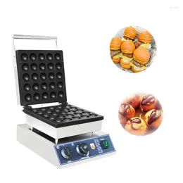 Bread Makers 110V/220VElectric 25 Holes Octopus Ball Maker Popcake Machine Commercial Stick Cake Mini Roundball Waffle