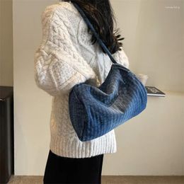 Evening Bags Niche Design Trend Women Shoulder Bag Fashion Personalized Crossbody European American Street Denim Pillow