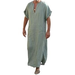 Men's Casual Shirts Mens Arabic Long Robes Saudi Arabia Jubba Thobe Kaftan Middle East Islamic Clothing Muslim Fashion Arab A311C