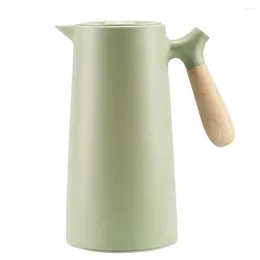 Wine Glasses Water Dispenser Thermal Jug Glass Pitcher Plastic Bottles Shell Liner Warm Keeping Kettle