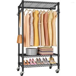 Hangers VIPEK R1 Plus Rolling Garment Rack Heavy Duty Clothes For Hanging Portable Closet Wardrobe