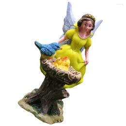 Garden Decorations Small Flower Fairy Statue Layout Decor Resin Yard Home Decoration