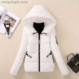 Women's Down Parkas Short Hooded Cotton Coats Womens 2022 New Winter Jackets Plus Size 5XL Down Cotton Parkas Coat Korean dent Padded Jacket Tops T231030