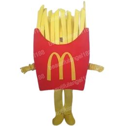 Halloween Fries Mascot Costumes High Quality Cartoon Theme Character Carnival Unisex Adults Size Outfit Christmas Party Outfit Suit For Men Women