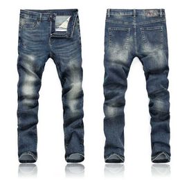 2023Mens Pants European Jean Letter Men Embroidery Patchwork Ripped for Trend Brand Motorcycle Skinny Tops Long Straight Regular Modern