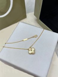 Four-leaf Clover Flower Necklace Gold Style Cleefly Classic Pendant Fashion Jewellery