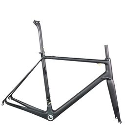 Superlight Rim Brake Road Bike Frame FM066 BSA Bottom Bracket Black Paint Half Matte Half Glossy