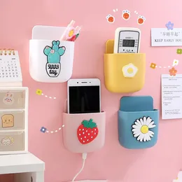 Storage Bags Remote Control Box Cartoon Bedside Mobile Phone Hanging Rack Stationery Makeup Brush Wall