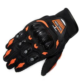 Motorcycle Gloves New Quality Motorcycle Racing Protective Gears Gloves Green Orange Red Colours Motoqueiro Luva Motorbike Motocross Mo Dhtkm