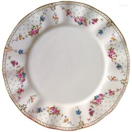 Plates Ceramic Steak Cake Dessert Dishes Bone China Porcelain Wedding Gifts 10 Inches Kitchen Tableware Coffee Cup & Saucer
