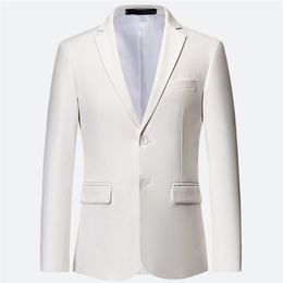 Men's Suits & Blazers 10 Colours Plus Size 5XL 6XL White Formal Jackets For Men Slim Fit Wedding Party Dress Man Classic Jacke313r