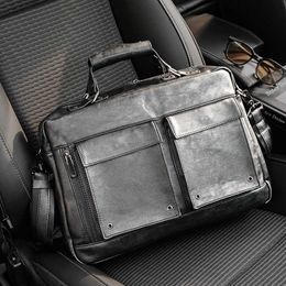 Light Business Commuter Men's Handbag Horizontal Style Men's File Bag Leisure Travel Shoulder Bag Computer Briefcase 231030