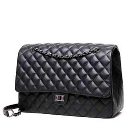 2021 Oversize Shoulder Hand Bags Black Travel Weekend Outdoor Duffle Large Luxury chain Bags Women Handbags2270