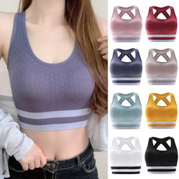 Women's Shapers Women Sports Bodybuilding Bras Yoga Fashion Running Top Pad Chest Underwear Tank Blouse