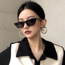 Sunglasses Square Women Black Cat Eye Brand Designer Sun Glasses Female Travel Driver Gradient Fashion Eyewear
