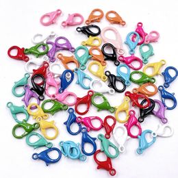 20 Pcs/Lot 13 Colours Mixed Alloy Lobster Clasp Hooks Keychain End Connectors For Jewellery Making DIY Chain Accessories Findings Jewellery MakingJewelry Findings