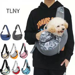 Cat s Crates Houses TLNY Puppy Travel Handbag Pouch Mesh Shoulder Bag Breathable Slings Dog Pet Travel Tote Cat Outdoor Cover 231030