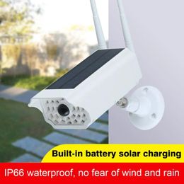 Solar LED Light Dummy Security Camera IP65 Waterproof PIR Motion Sensor Outdoor CCTV Fake Surveillance Simulation 2023