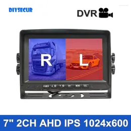 7inch AHD IPS Rear View Car Monitor Support 1080P Camera Video Recording Diaplay Two Cameras Image