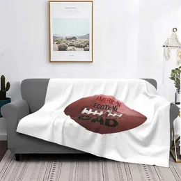 Blankets American Football Dad T - Shirt Gifts Halloween Air Conditioning Blanket Soft Warm