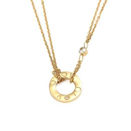 Classic Luxury Necklace Screw Love Necklaces designer Jewellery for Women Men 18K Gold Rose Gold Silver chains for man Stainless Steel Jewellery Birthday Gift Wholesale