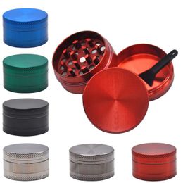 3 Parts Zinc Alloy Herb Grinder Smoking Accessory 40mm 50mm 60mm Tobacco Grinders Material cnc teeth Philtre net dry herb