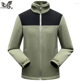 Men's Jackets Tactical Polar Fleece Jacket Thermal Work Coats Women Men Winter Fall Hiking Camping Outwear Lovers Windbreaker Clothing