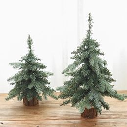 Christmas Decorations 30/45/60cm Mini Desktop Christmas Tree High Quality Simulation Christmas Tree Garland Rattan Ornament Merry Christmas Decoration 231027