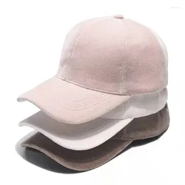 Ball Caps Men Corduroy Baseball Women Spring Summer Embroidery Hats Outdoor Adjustable Sun Hat Vacation Casquette Gorras